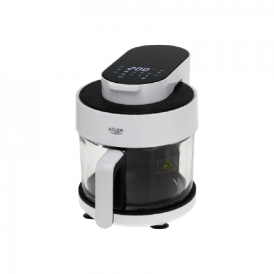 Adler Air Fryer Oven with Glass Bowl | AD 6316 | Power 1200 W | Capacity 3 L | Convection | White/Black
