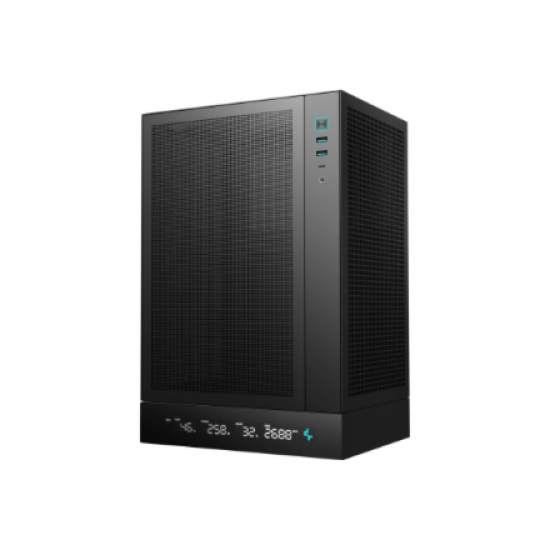 Deepcool PC Gaming Case | CH170 DIGITAL | Black | Mini ITX | Power supply included No | ATX PS2