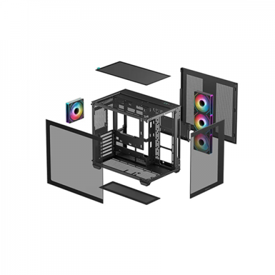 Deepcool CG530 4F | Black | Mid Tower | Power supply included No | ATX PS2