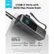 Anker Zolo Powerbank | A1695H11 | 25000 mAh | Built-In USB-C and Retractable Cable) | Grey