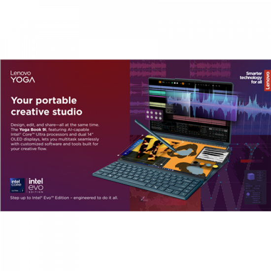 Lenovo Yoga Book 9 14IAH10 | Tidal Teal | 2x14 