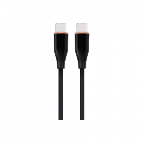 Cablexpert | Premium Silicon Type-C Power Delivery (PD) Charging and Data Cable, 1.5 m | CC-USB2S-CMCM-1.5M-BK