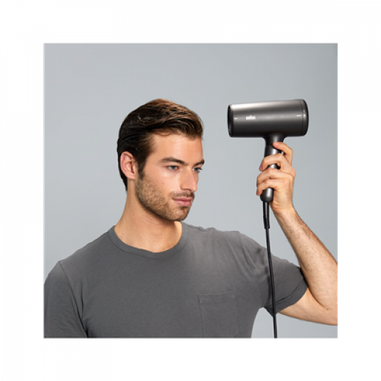 Braun | Hair dryer | BRHD425E | 2100 W | Number of temperature settings 3 | Ionic function | Diffuser nozzle | Black