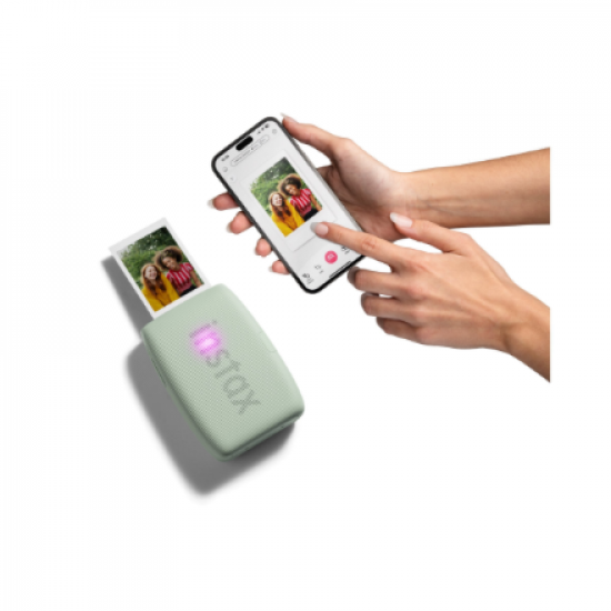 Fujifilm | instax mini Link 3 | Colour | ZINK Zero-Ink | Photo Printer | Sage Green