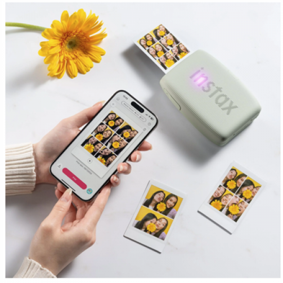 Fujifilm | instax mini Link 3 | Colour | ZINK Zero-Ink | Photo Printer | Sage Green