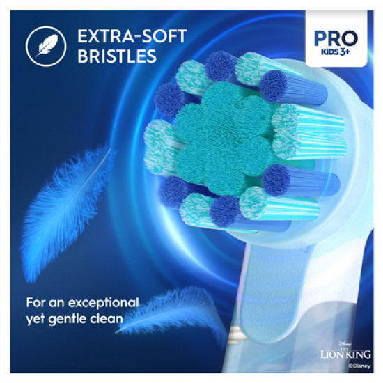 Braun | Electric Toothbrush | Vitality PRO Kids 3+ Lion King | Rechargeable | For children | Number of brush heads included 1 | Number of teeth brushing modes 2