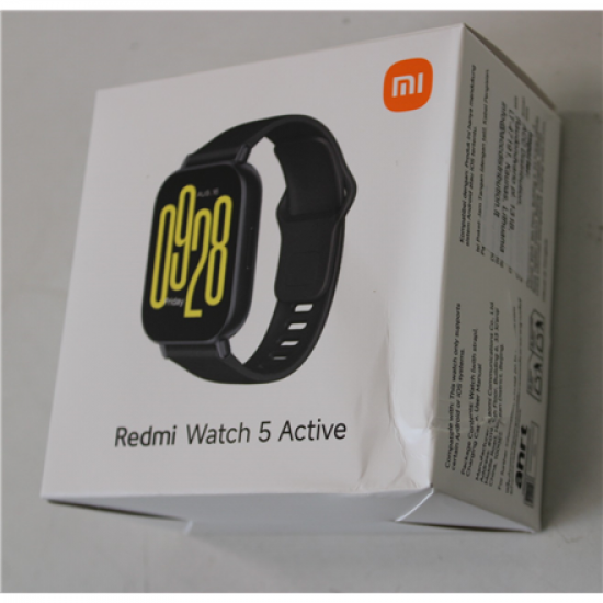 SALE OUT. Xiaomi Redmi Watch 5 Active, Midnight Black | SALE OUT. Redmi Watch 5 Active | Smart watch | LCD | 2.0” | Waterproof | DAMAGED PACKAGING | Midnight Black