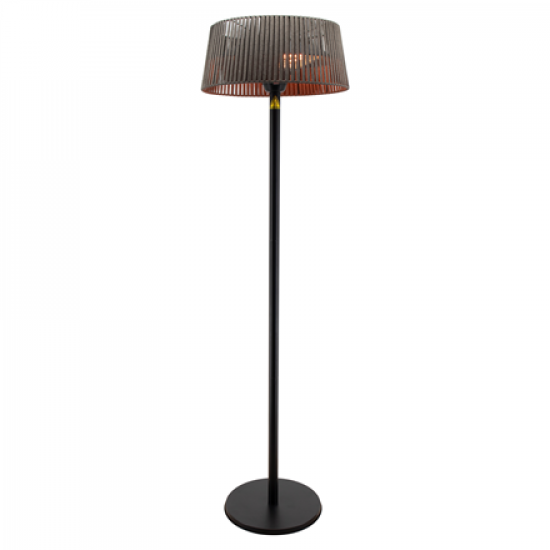 TunaBone Electric Standing Patio Heater, Double clear halogen heating lamps | TB1821SH-01 | Patio heater | 2100 W | Black