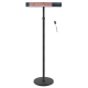 TunaBone Electric Standing Patio Heater, Single carbon golden tube | TB2580ST-01 | Patio heater | 2500 W | Black
