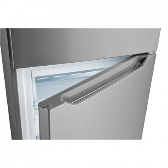 Midea Refrigerator | MDRB424FGE02I | Energy efficiency class E | Free standing | Combi | Height 188 cm | No Frost system | Fridge net capacity 224 L | Freezer net capacity 86 L | 42 dB | Grey