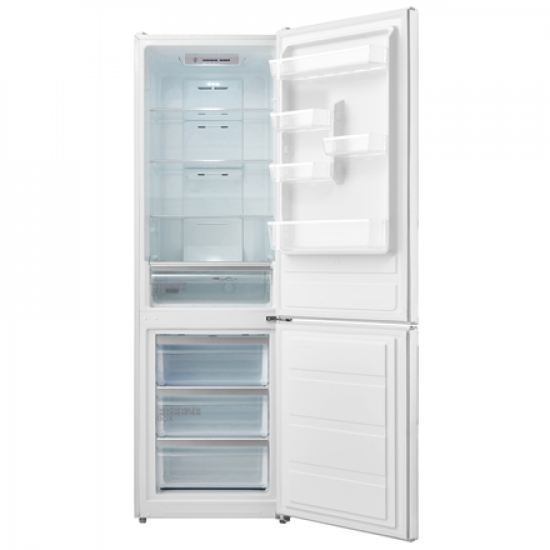 Midea Refrigerator | MDRB424FGE01I | Energy efficiency class E | Free standing | Combi | Height 188 cm | No Frost system | Fridge net capacity 224 L | Freezer net capacity 86 L | 42 dB | White