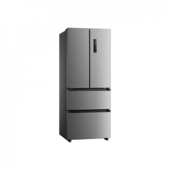 Midea Refrigerator | MERF402FIE02 | Energy efficiency class E | Free standing | Combi | Height 178 cm | No Frost system | Fridge net capacity 244 L | Freezer net capacity 147 L | Display | 41 dB | Stainless steel