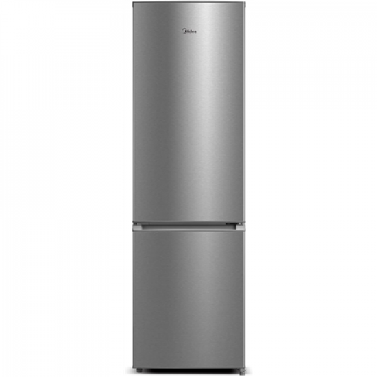 Midea Refrigerator | MERB276FGE02A | Energy efficiency class E | Free standing | Combi | Height 180 cm | No Frost system | Fridge net capacity 199 L | Freezer net capacity 71 L | 41 dB | Stainless steel