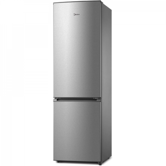 Midea Refrigerator | MERB276FGE02A | Energy efficiency class E | Free standing | Combi | Height 180 cm | No Frost system | Fridge net capacity 199 L | Freezer net capacity 71 L | 41 dB | Stainless steel