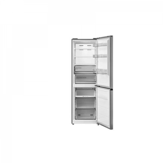 Midea Refrigerator | MERB276FGE02A | Energy efficiency class E | Free standing | Combi | Height 180 cm | No Frost system | Fridge net capacity 199 L | Freezer net capacity 71 L | 41 dB | Stainless steel