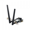 Asus WiFi 7 PCI-E Adapter with 2 external antennas | PCE-BE6500 | 802.11be | Mesh Support No | MU-MiMO No | No mobile broadband