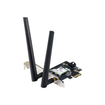 Asus WiFi 7 PCI-E Adapter with 2 external antennas | PCE-BE6500 | 802.11be | Mesh Support No | MU-MiMO No | No mobile broadband