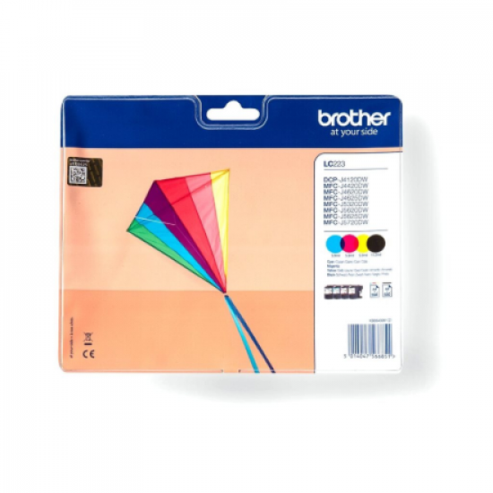 Brother LC223 | Ink Cartridge | Black, Cyan, Magenta, Yellow