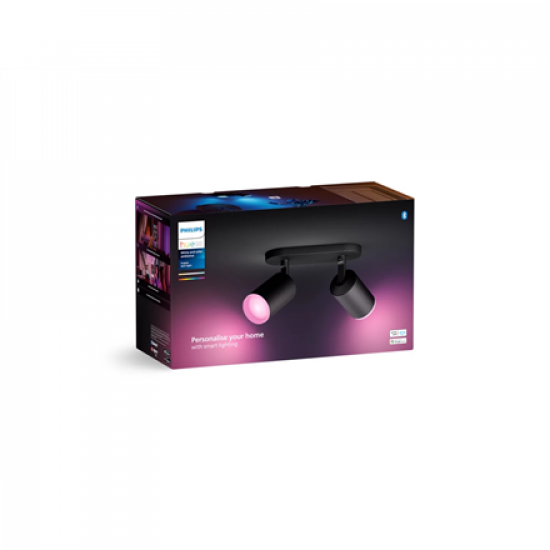 Philips Hue WCA Fugato Spotlight | GU10 | 2x5.7 W | 2000-6500 Hue White Colour Ambiance