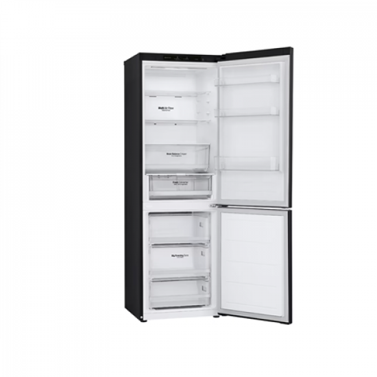 LG Refrigerator | GBV3100EEP | Energy efficiency class E | Free standing | Combi | Height 186 cm | No Frost system | Fridge net capacity 234 L | Freezer net capacity 110 L | Display | 35 dB | Dark Graphite