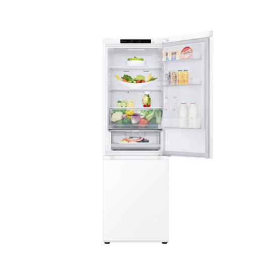 LG Refrigerator | GBV3100ESW | Energy efficiency class E | Free standing | Combi | Height 186 cm | No Frost system | Fridge net capacity 234 L | Freezer net capacity 110 L | Display | 35 dB | White