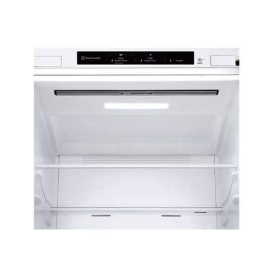 LG Refrigerator | GBV3100ESW | Energy efficiency class E | Free standing | Combi | Height 186 cm | No Frost system | Fridge net capacity 234 L | Freezer net capacity 110 L | Display | 35 dB | White
