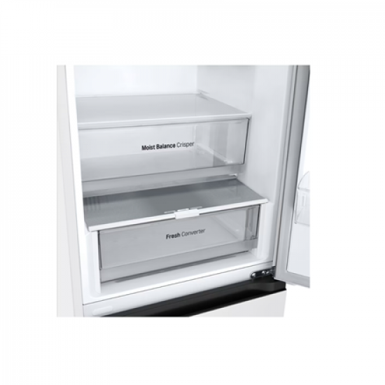 LG Refrigerator | GBV3100ESW | Energy efficiency class E | Free standing | Combi | Height 186 cm | No Frost system | Fridge net capacity 234 L | Freezer net capacity 110 L | Display | 35 dB | White
