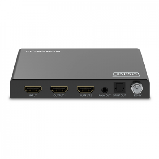 Digitus 8K HDMI Splitter, 1x2 | DS-55339 | Black