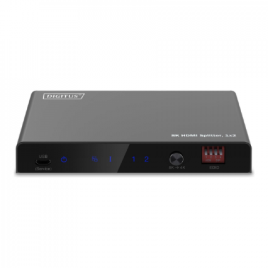 Digitus 8K HDMI Splitter, 1x2 | DS-55339 | Black