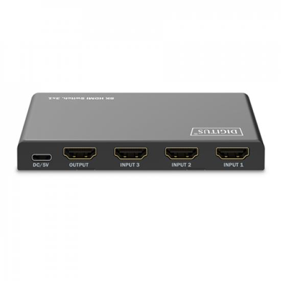 Digitus 8K HDMI Switch, 3x1 | DS-55333 | Black
