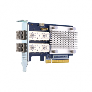 QNAP Dual-port 16Gb Enhanced Gen 5 Fibre Channel expansion Card with SFP+ transceivers | QXP-16G2FC