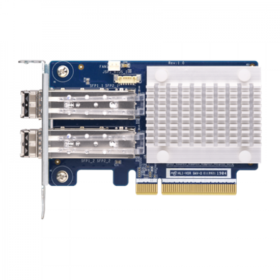 QNAP Dual-port 16Gb Enhanced Gen 5 Fibre Channel expansion Card with SFP+ transceivers | QXP-16G2FC
