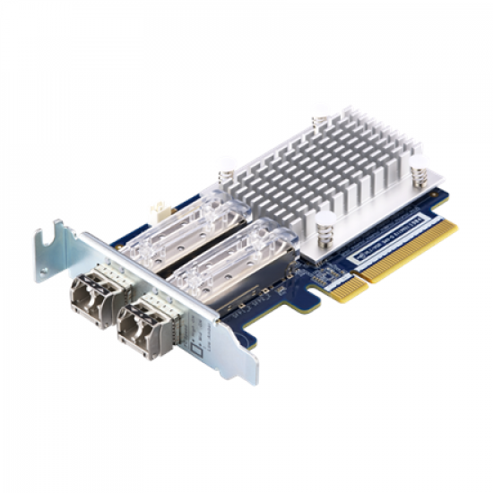 QNAP Dual-port 16Gb Enhanced Gen 5 Fibre Channel expansion Card with SFP+ transceivers | QXP-16G2FC