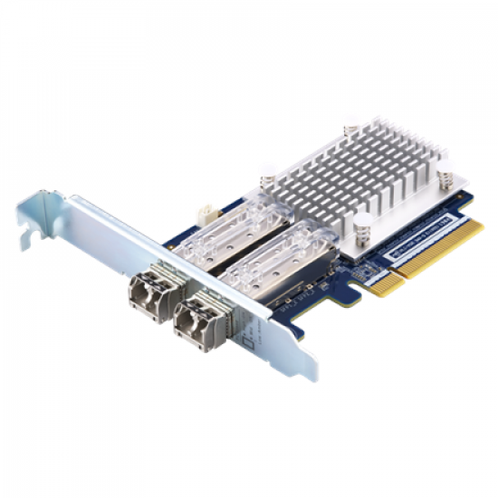 QNAP Dual-port 16Gb Enhanced Gen 5 Fibre Channel expansion Card with SFP+ transceivers | QXP-16G2FC