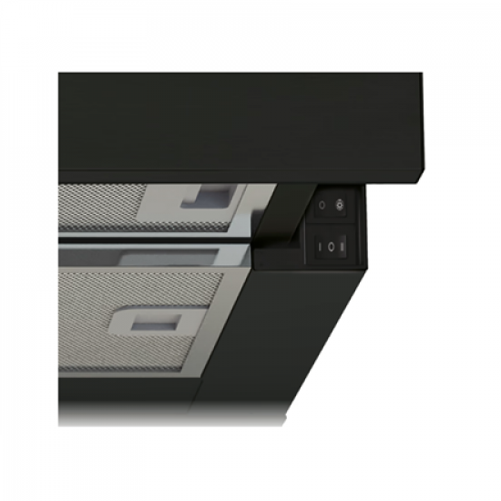 Candy Hood | CBT60RBG | Telescopic | Energy efficiency class C | Width 60 cm | 402 m³/h | Mechanical | LED | Black