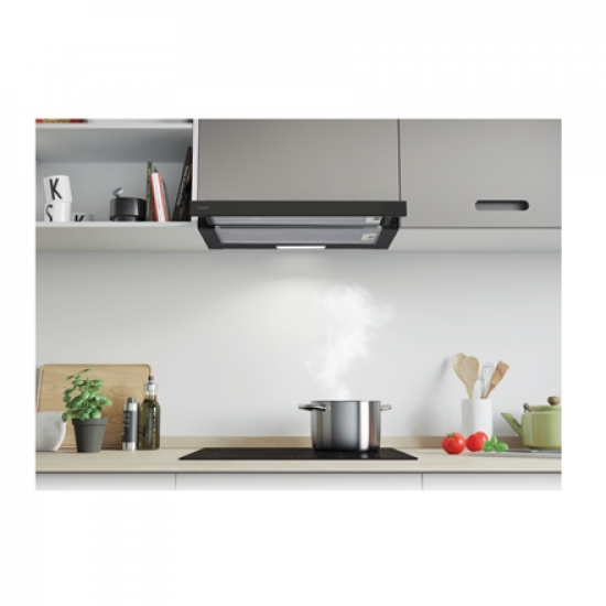 Candy Hood | CBT60RBG | Telescopic | Energy efficiency class C | Width 60 cm | 402 m³/h | Mechanical | LED | Black