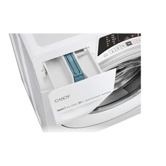 Candy Washing Machine | RO 284DWMS7/1-S | Energy efficiency class A | Front loading | Washing capacity 8 kg | 1200 RPM | Depth 53 cm | Width 60 cm | Display | TFT | Steam function | Wi-Fi | White