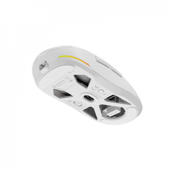 Genesis | Zircon 660 PRO | Wireless/Wired | Gaming Mouse | 2.4 GHz, Bluetooth, USB | White