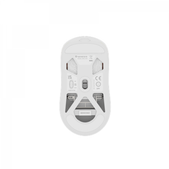 Genesis | Zircon 660 PRO | Wireless/Wired | Gaming Mouse | 2.4 GHz, Bluetooth, USB | White