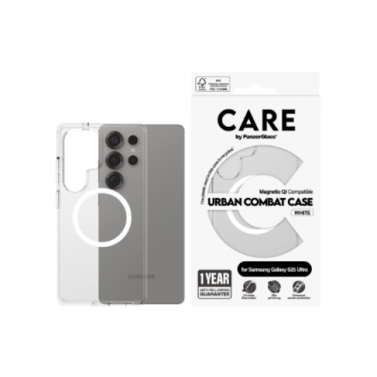 CARE Back protection | Samsung | Galaxy S25 Ultra | Recycled plastic | White