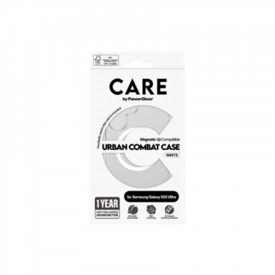 CARE Back protection | Samsung | Galaxy S25 Ultra | Recycled plastic | White