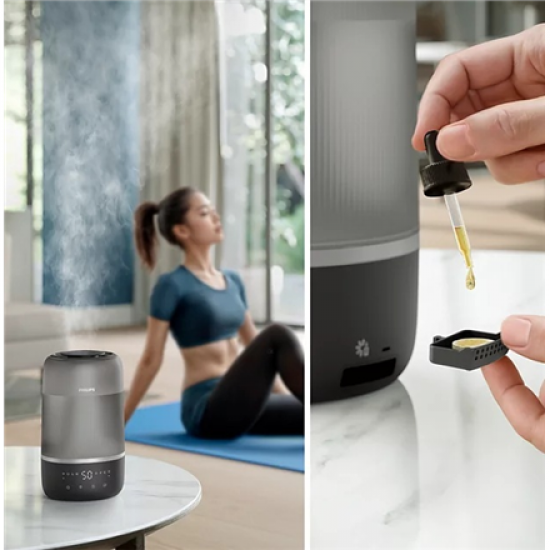 PHILIPS Humidifier Series 1000 Up to 41 m2 3 settings grey | Philips