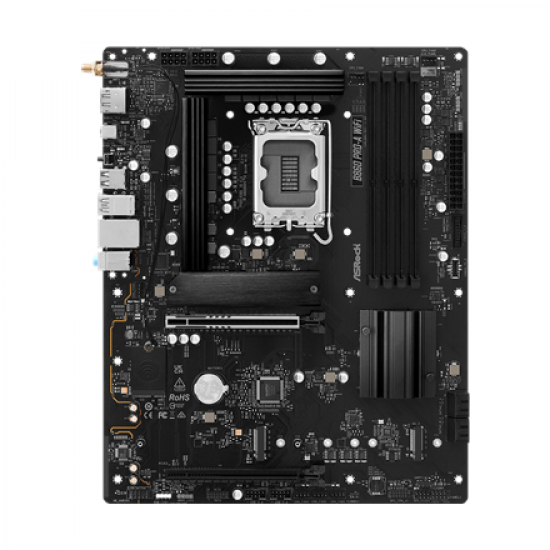 ASRock B860 PRO-A WIFI | Processor family Intel | Processor socket LGA1851 | DDR5 | Supported hard disk drive interfaces SATA, M.2 | Number of SATA connectors 4