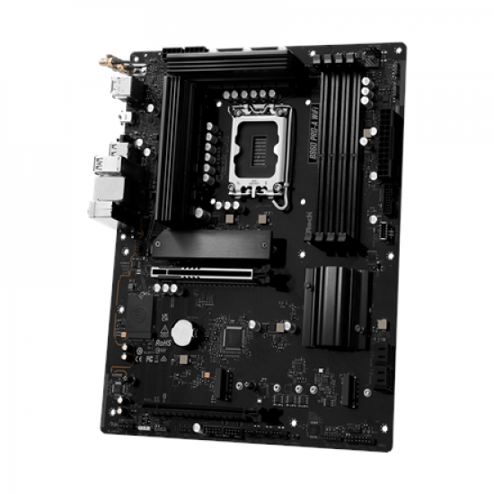 ASRock B860 PRO-A WIFI | Processor family Intel | Processor socket LGA1851 | DDR5 | Supported hard disk drive interfaces SATA, M.2 | Number of SATA connectors 4