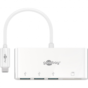 Goobay USB-C Multiport Adapter to 3x USB-A, Cardreader | 40759