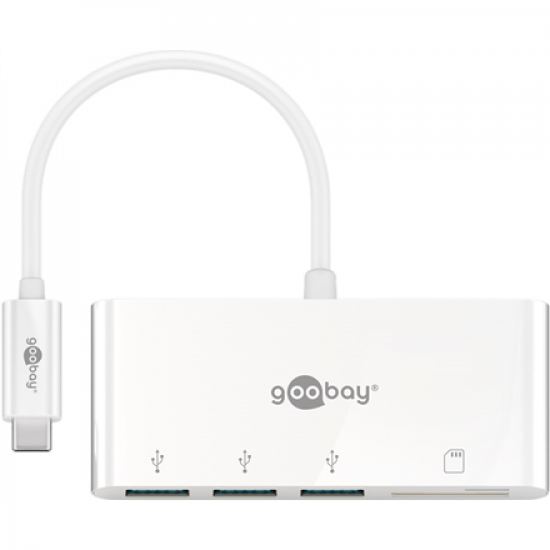 Goobay USB-C Multiport Adapter to 3x USB-A, Cardreader | 40759