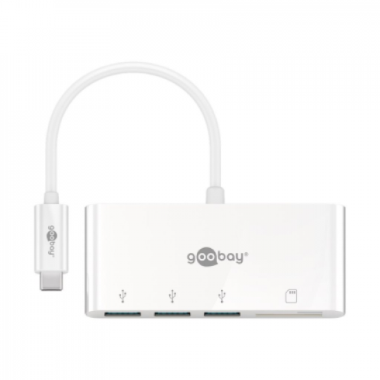 Goobay USB-C Multiport Adapter to 3x USB-A, Cardreader | 40759