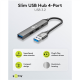 Goobay Slim 4-Port USB Hub, USB-A to USB-C/USB-A, 5 Gbit/s | 74458