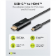 Goobay USB-C to HDMI Cable 4K at 60 Hz, 1 m | 75696