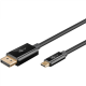 Goobay USB-C to DisplayPort Cable 4K at 60 Hz, 1 m | 75704